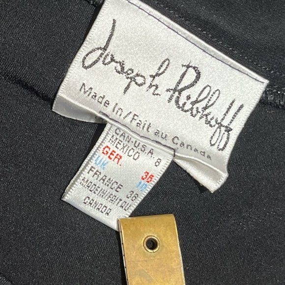 JOSEPH RIBKOFF 🇨🇦 Black Skirt Size 8 Gypsy Witch Jagged Hem Fun Skirt - Picture 5 of 6
